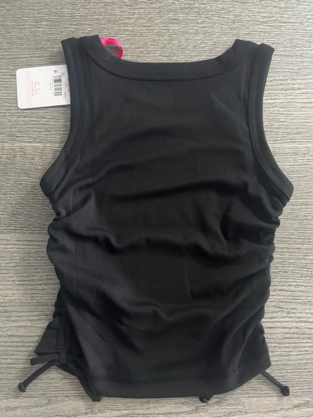 Justice Sport Girls’s Side Cinch Sleeveless Tank Top Black Size S (7/8)